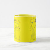 Mug Ciel de flammes de liberté jaune (Centre)
