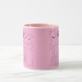 Mug Ciel de flammes de liberté rose (Centre)