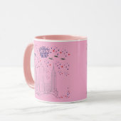 Mug Ciel de flammes de liberté rose (Devant gauche)