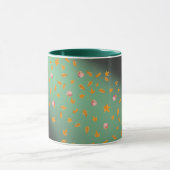 Mug Ciel de minuit roses & feuilles d'automne (Centre)