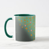 Mug Ciel de minuit roses & feuilles d'automne (Gauche)