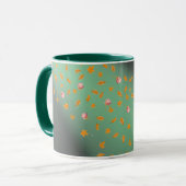 Mug Ciel de minuit roses & feuilles d'automne (Devant gauche)