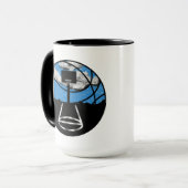 Mug Ciel de nuit de basketball (Devant gauche)