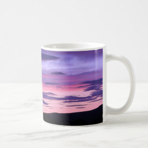 Mug Ciel Dégradé Violet Doux du Coucher de Soleil de l