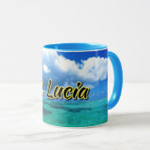 Mug Ciel marin de Sainte-Lucie (Devant droit)