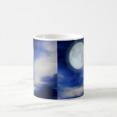 Mug Ciel nocturne avec lune et nuages (Centre)