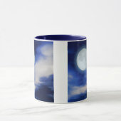 Mug Ciel nocturne avec lune et nuages (Centre)