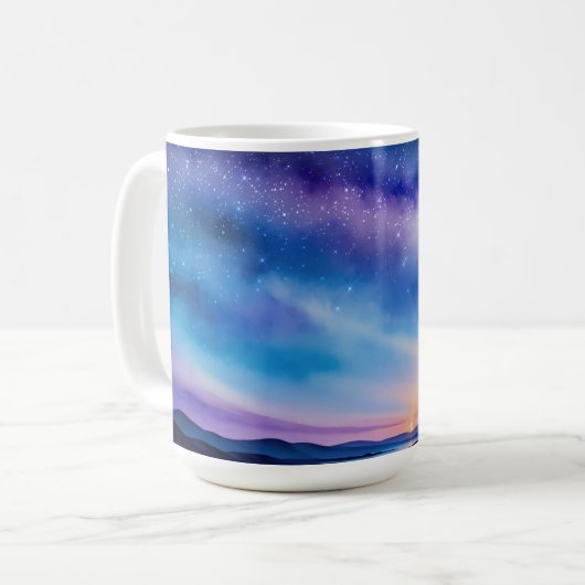 Mug Ciel nocturne étoilé (Devant gauche)