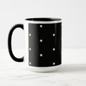 Mug Ciel nocturne, étoiles blanches à minuit, (Gauche)