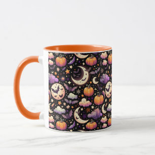 Mug Ciel nocturne fantaisiste d'Halloween