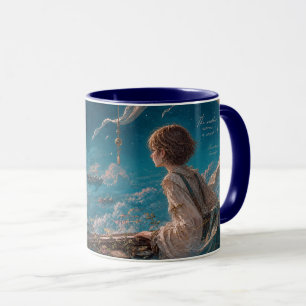 Mug Ciel Nuageux avec Ar Voyageur Romantique