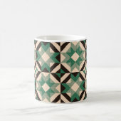 Mug Ciel plein d'étoiles - vert géométrique (Centre)