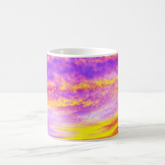 Mug Ciel rose violet orange doré (Centre)