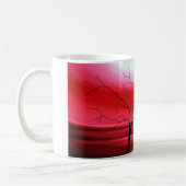 Mug Ciel rouge arbre Abstrait (Gauche)