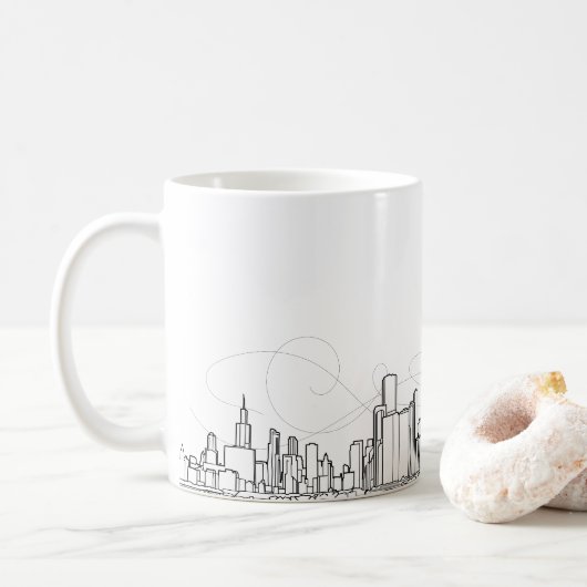 Mug Ciel urbain (Avec donut)