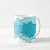 Mug Ciels conviviaux | Nom ou initiales du thème de l' (Devant droit)