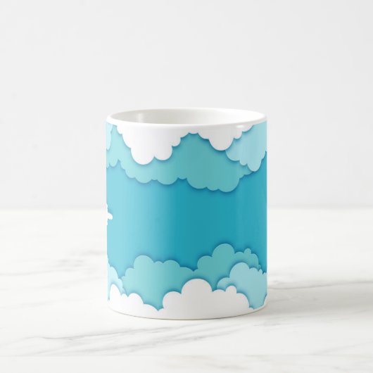 Mug Ciels conviviaux | Nom ou initiales du thème de l' (Centre)