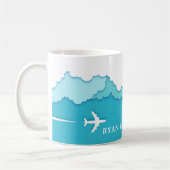 Mug Ciels conviviaux | Nom personnalisé de l'industrie (Gauche)