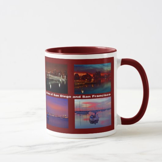 Mug Ciels de San Diego et San Francisco (Droite)