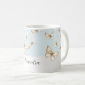 Mug Cieux bleus et papillons  (Devant droit)