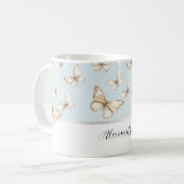 Mug Cieux bleus et papillons  (Devant gauche)