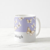 Mug Cieux violets et papillons (Devant droit)