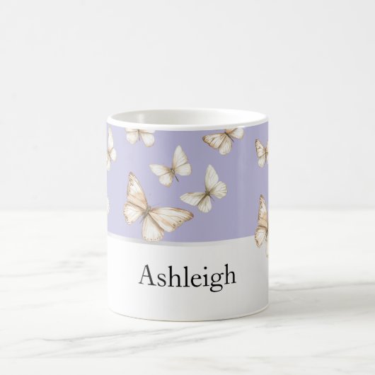 Mug Cieux violets et papillons (Centre)