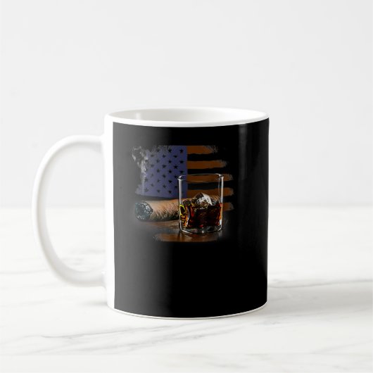 Mug Cigar et Bourbon Grand cadeau pour Cigar Lounge Lo (Gauche)