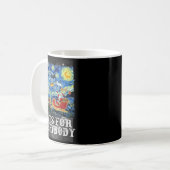 Mug Cigarette Kitten Drôle Fumer Chat Mème Bra Stupide (Devant gauche)