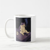 Mug Cigarette Kitten Drôle Fumer Mème Chat Stud Cervea (Gauche)