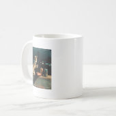 Mug Cigarette Kitten Drôle Fumer Mème Chat Stud Cervea (Devant gauche)