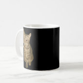 Mug Cigarette Kitten Drôle Fumer Mème Chat Stud Cervea (Devant gauche)