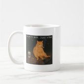 Mug Cigarette Kitten Drôle Fumer Mème Chat Stud Cervea (Gauche)