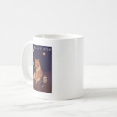 Mug Cigarette Kitten Drôle Fumer Mème Chat Stud Cervea (Devant gauche)