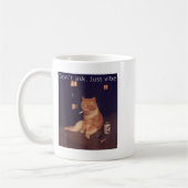 Mug Cigarette Kitten Drôle Fumer Mème Chat Stud Cervea (Gauche)