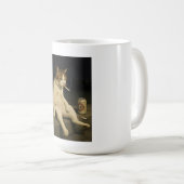 Mug Cigarette Kitten Funny Smoking Cat Gen Z Meme (Devant droit)