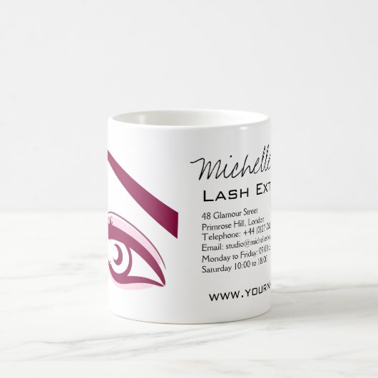 Mug cils longs de l'oeil pourpre Icône d'extension Las (Centre)