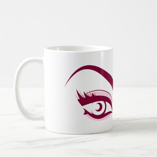 Mug cils longs de l'oeil pourpre Icône d'extension Las (Gauche)