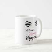 Mug cils, maquillage, mascara, cadeau pour les filles (Devant droit)