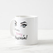 Mug cils, maquillage, mascara, cadeau pour les filles (Devant gauche)