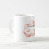Mug Cils Nuage Rose Bonheur (Devant gauche)