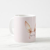 Mug Cils Oreilles de Lapin Rose (Devant gauche)