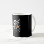 Mug Cimetière de citrouille d'Halloween de squelette d (Devant droit)