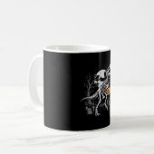 Mug Cimetière de citrouille d'Halloween de squelette d (Devant gauche)
