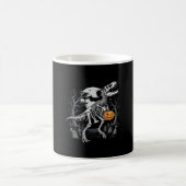 Mug Cimetière de citrouille d'Halloween de squelette d (Centre)