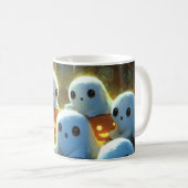 Mug Cimetière de nuit éffrayante mignonne Fantôme d'Ha (Devant droit)