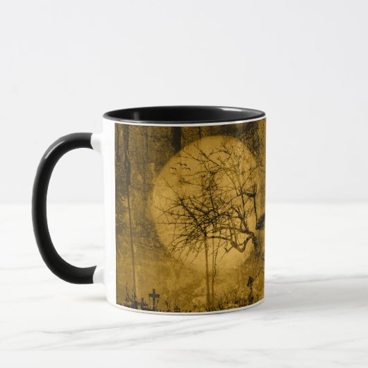 Mug Cimetière déplaisant Pleine lune Motif Halloween M (Gauche)