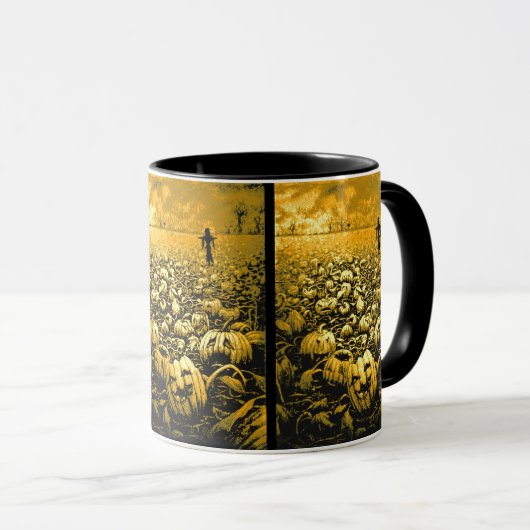 Mug cimetière Jack O'Lantern (Devant droit)