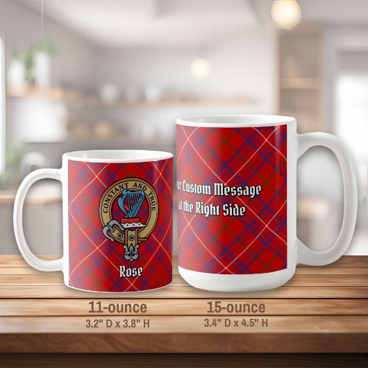 Mug Cimier Rose de clan sur Tartan