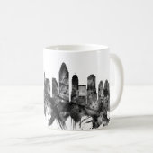 Mug Cincinnati Ohio Skyline BW (Devant droit)